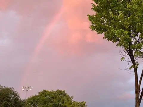 Nature's magic paints the sky after the storm.